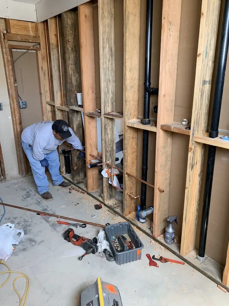 Commercial rough-in plumbing for Water Heater Replacement in Stone Mill